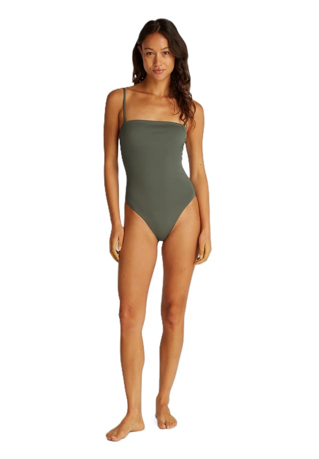 

Купальник со съемными бретелями Calvin Klein, цвет ldy green