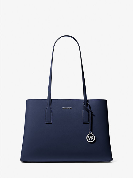 

Сумка-Тоут Ruthie среднего размера из сафьяновой кожи Michael Kors, синий