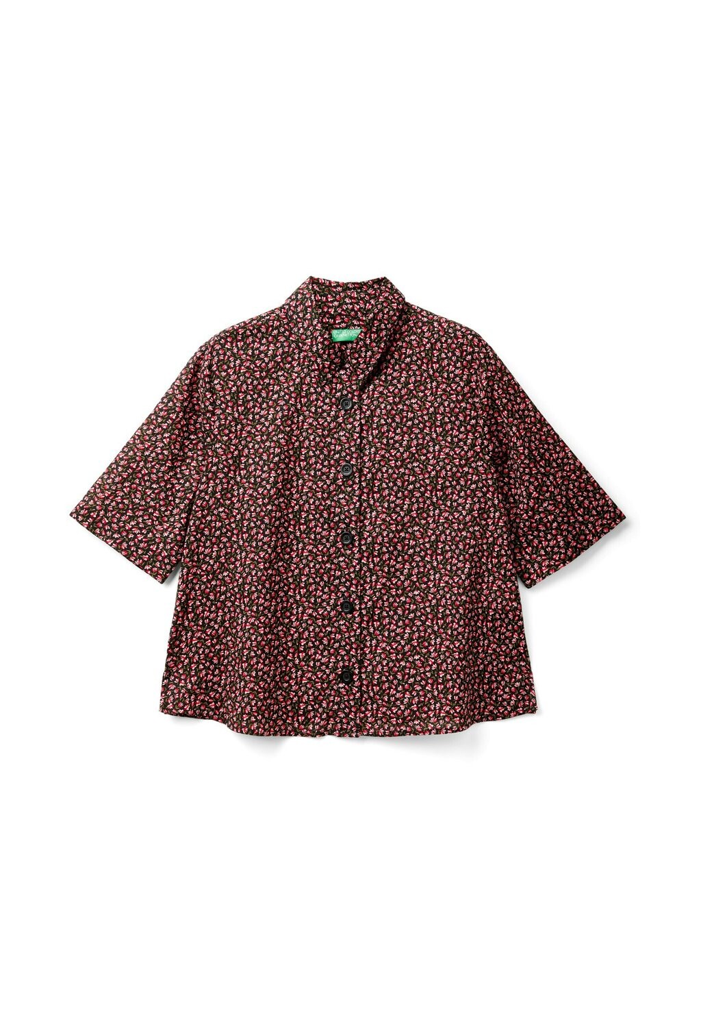

Блузка на пуговицах PATTERNED United Colors of Benetton, черный