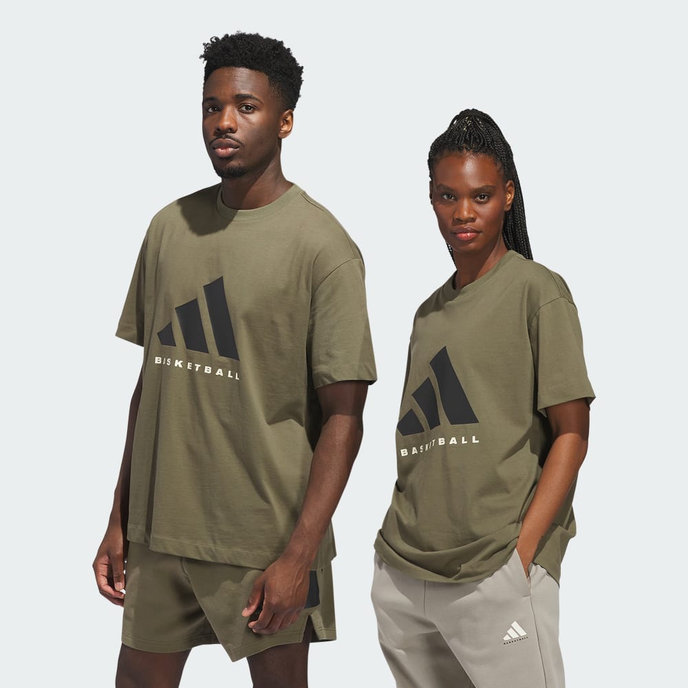 

Спортивная футболка Adidas Basketball Tee (Gender Neutral), цвет Olive Strata