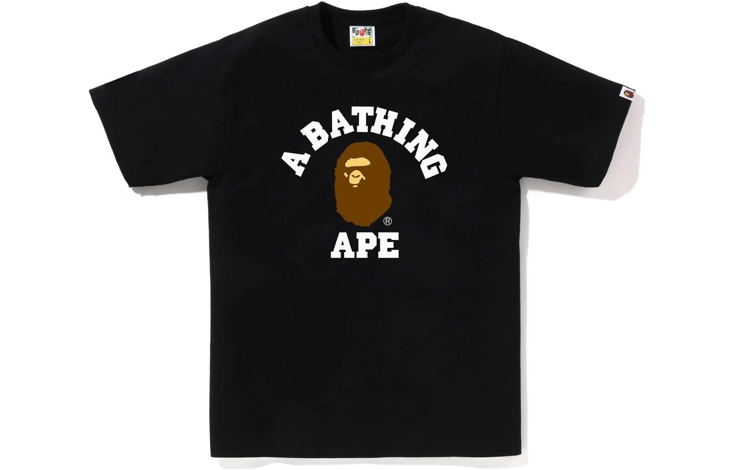 

Футболка BAPE College SS23 черная A Bathing Ape, черный