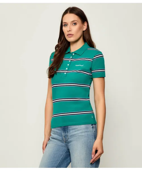 

Футболка поло Slim fit Guess Jeans, зеленый