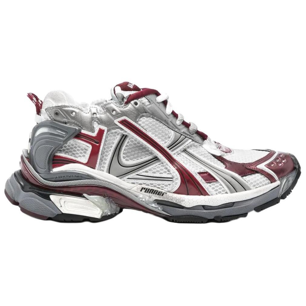 Кроссовки мужские Balenciaga Runner Lifestyle, белый / серый — фото 2