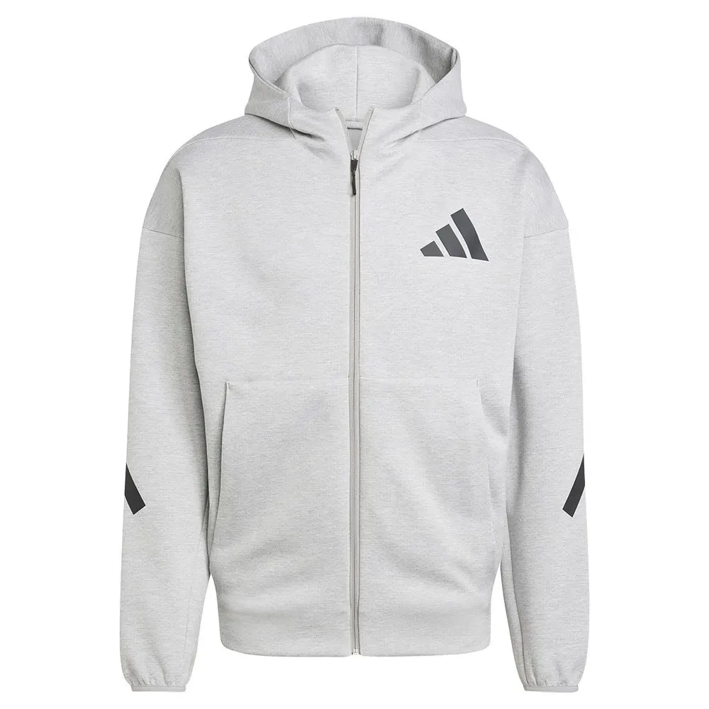 Толстовка adidas New Z.N.E full zip, серый — фото 3