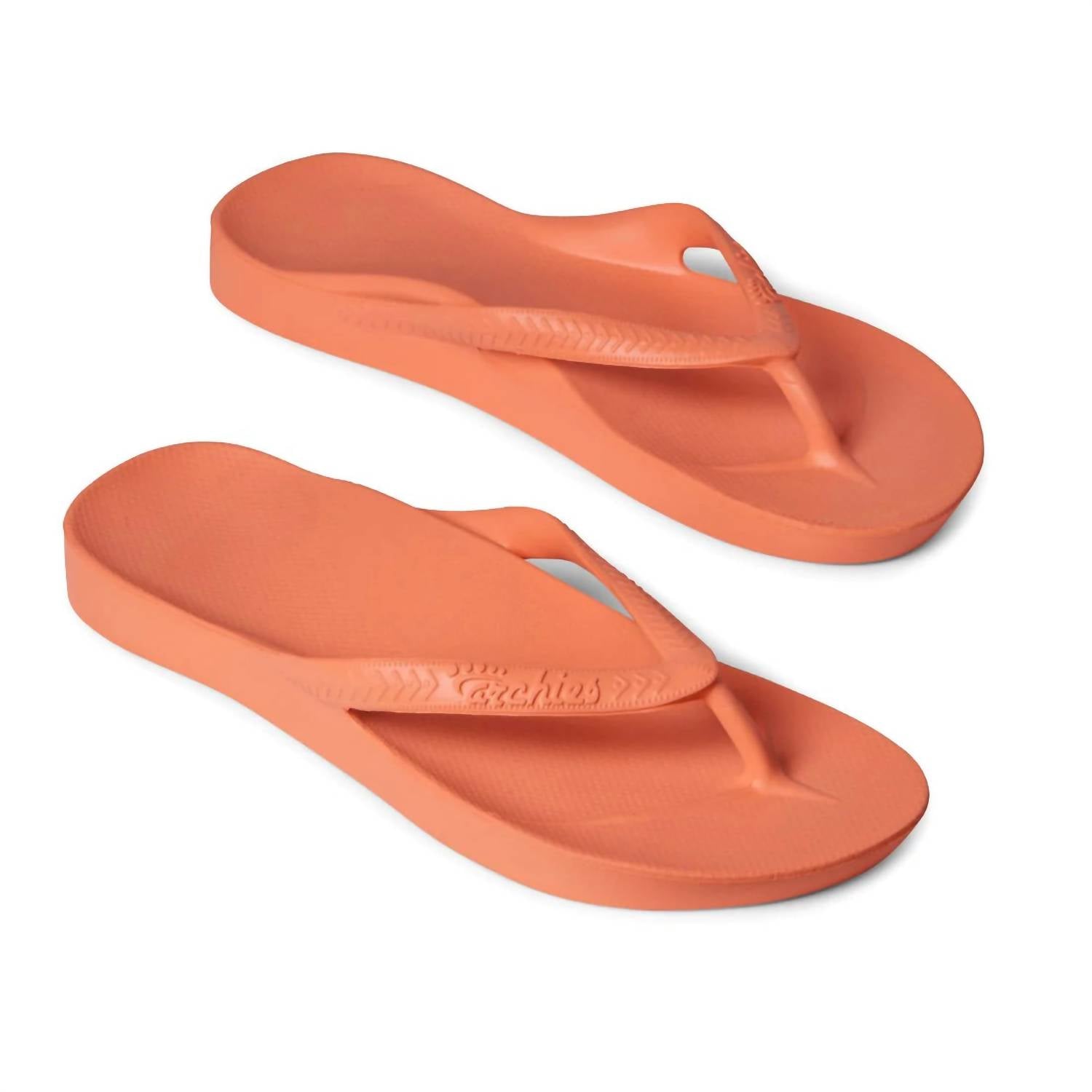 Женские поддерживающие шлепанцы Flip Flops в персиковом цвете Archies Footwear — фото 2