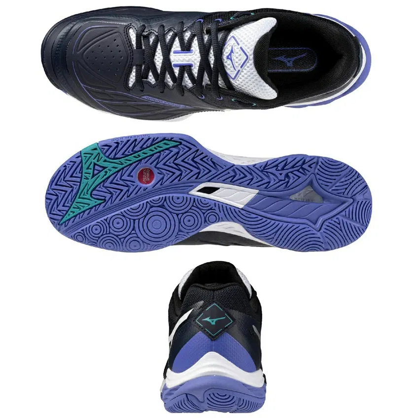 Унисекс кроссовки для бадминтона «Wave Fang 2» от Mizuno, 46 Navy X White — фото 4