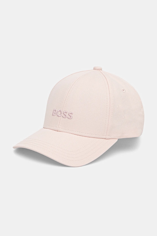 

Хлопковая кепка с козырьком Boss, розовый