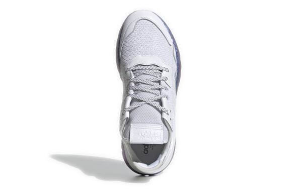 Кроссовки ночные джоггеры Adidas, белый — фото 4