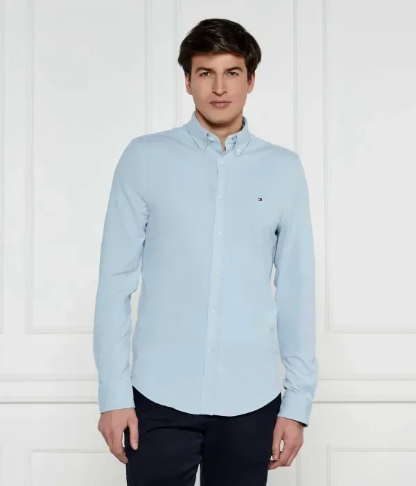 Рубашка slim fit Tommy Hilfiger, синий