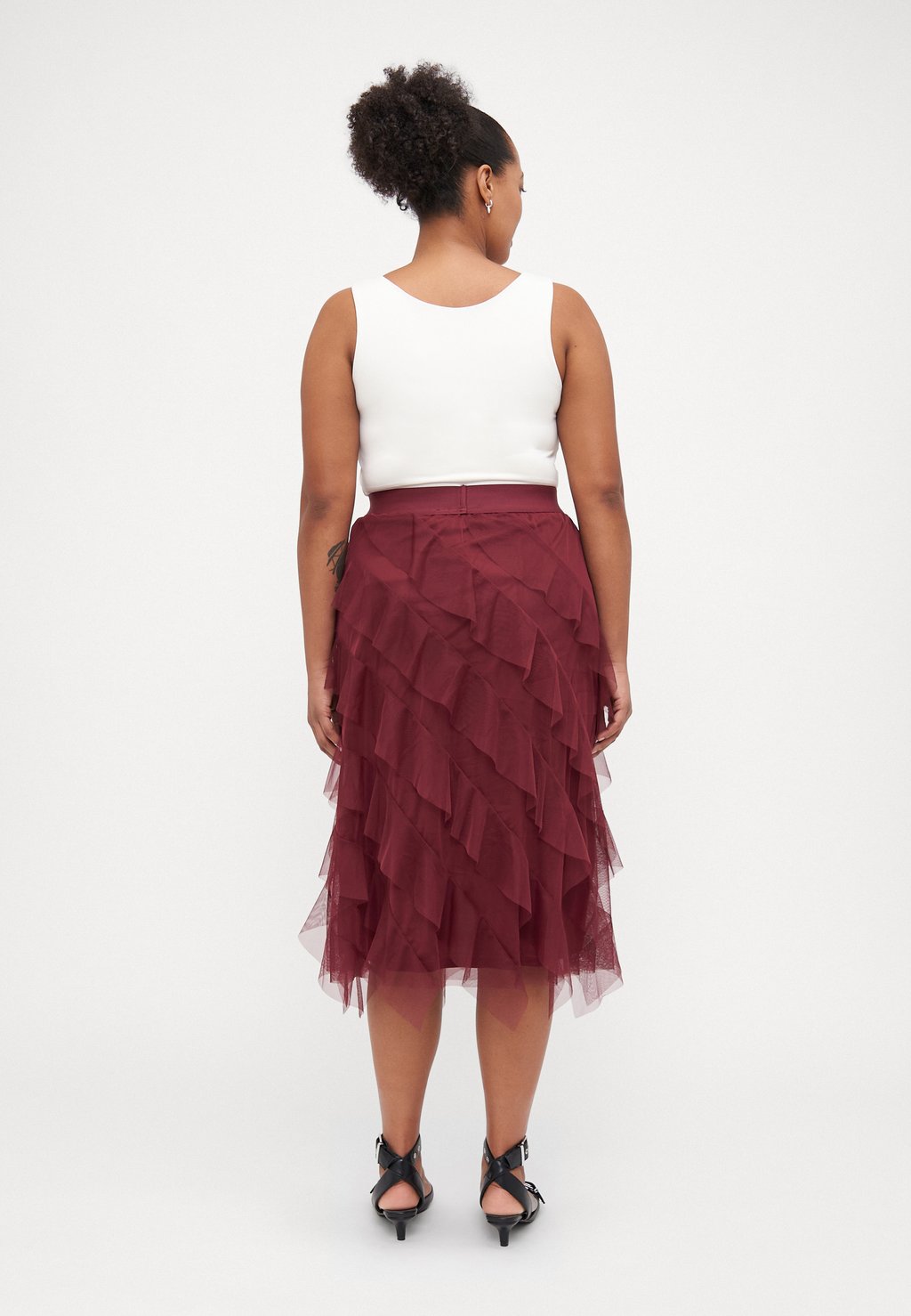 

Юбка А-силуэта CARLAFALDA CALF SKIRT ONLY Carmakoma, бордовый
