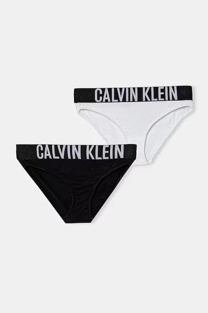 Слипы детские хлопковые 2 шт Calvin Klein Underwear, черный