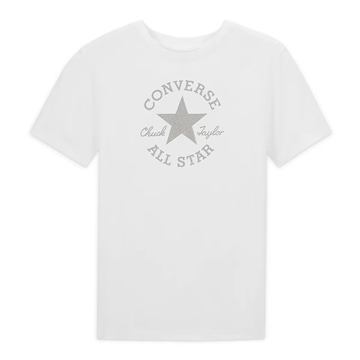 

Женская повседневная футболка с блестками Футболка Converse, белый