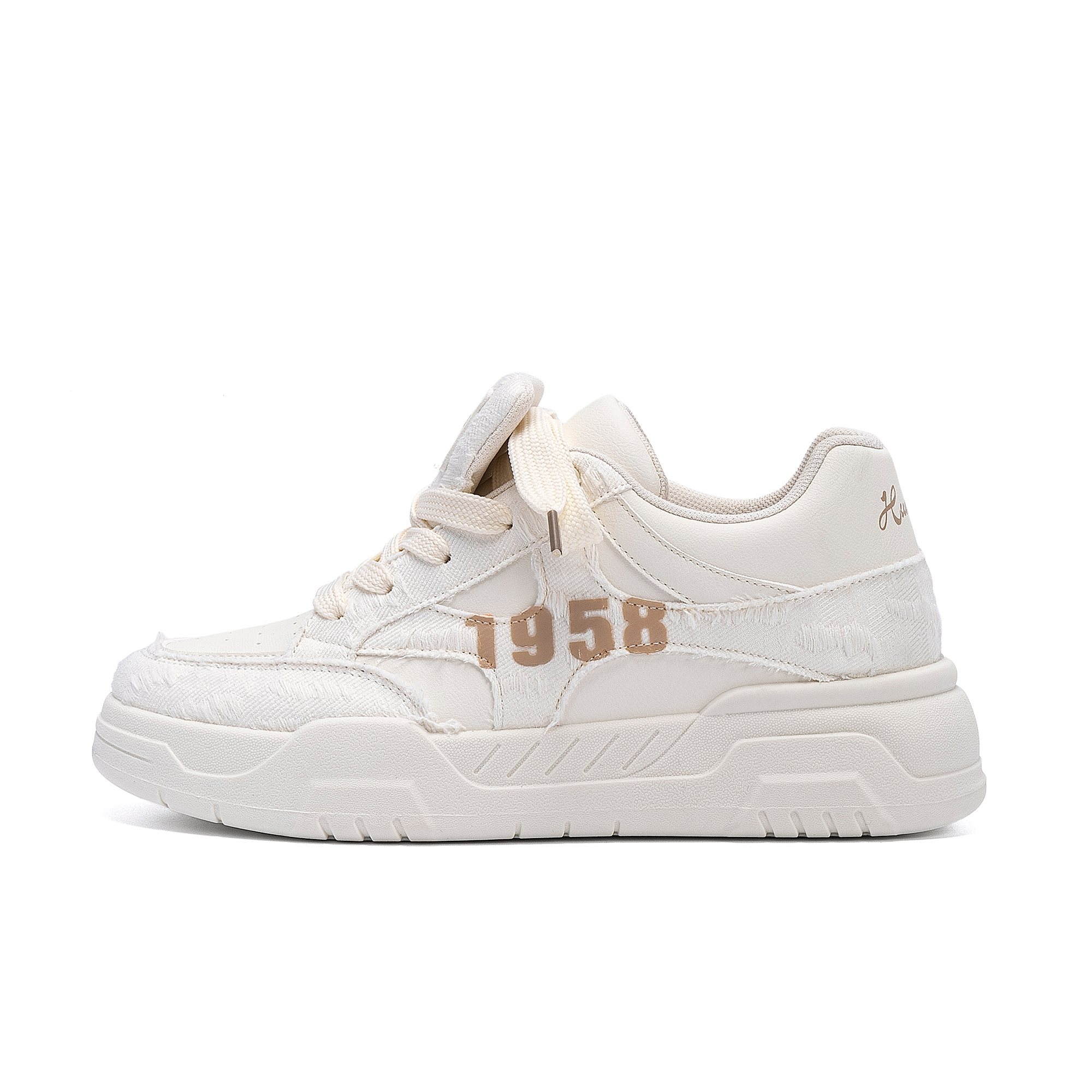 

Износостойкие, легкие, сбалансированные, низкие, мужские кроссовки HUANQIU, Beige (Hidden Wedge)