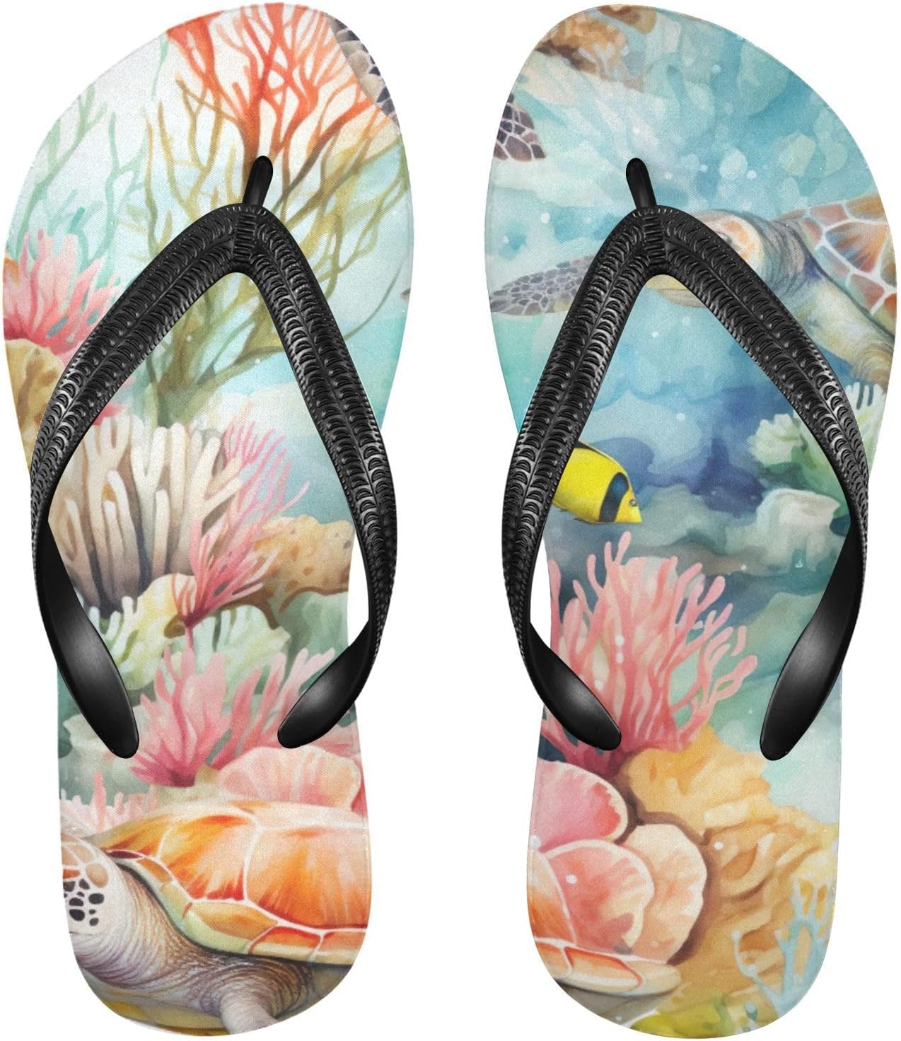 

Пляжные летние повседневные сандалии с изображением морской черепахи для женщин и мужчин, размер XS Kfbe, Sea Turtle