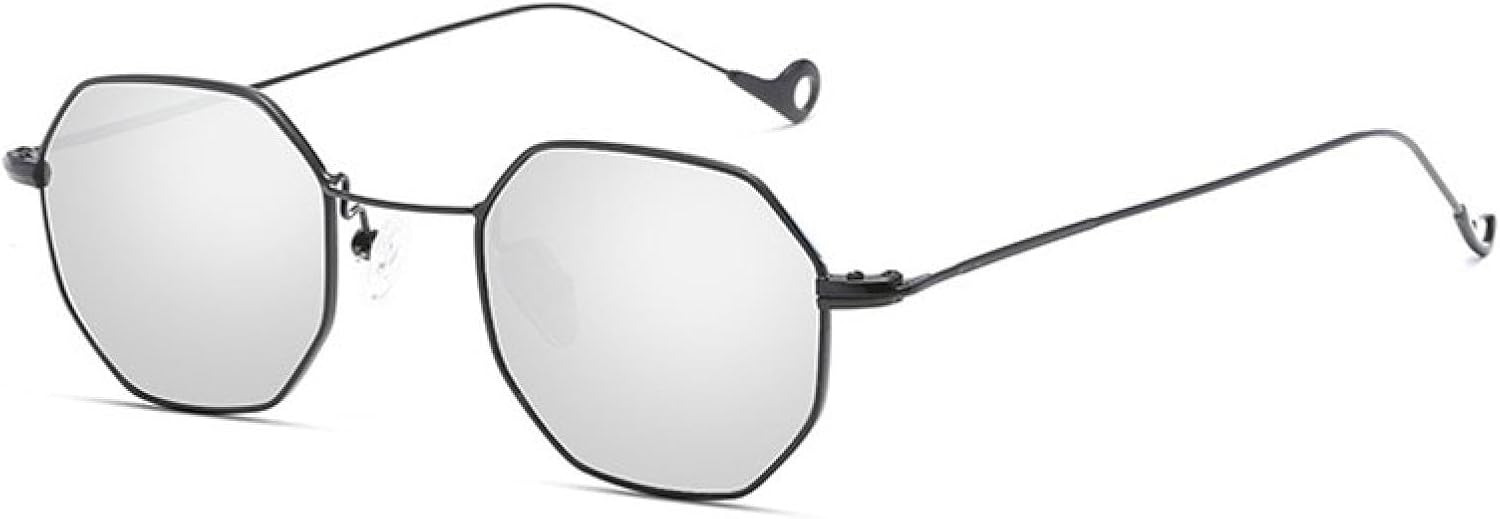 

Винтажные золотые солнцезащитные очки для мужчин, квадратная металлическая оправа, серебристо-коричневые, черные, маленькие, женские, летний стиль VFDHN, Black Frame Silver