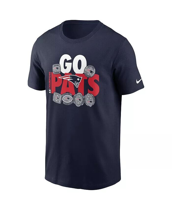 Мужская футболка New England Patriots Hometown Collection 6x Nike, синий — фото 3