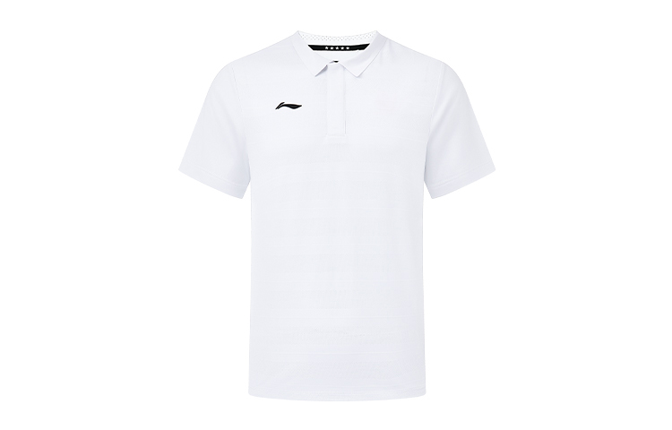 

Футболка поло унисекс белая LINING