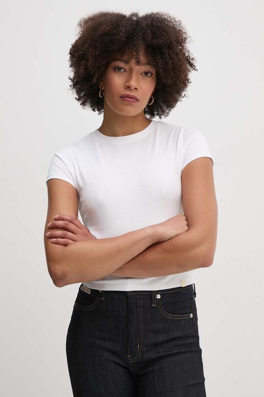 

Хлопковая футболка Calvin Klein Jeans, белый