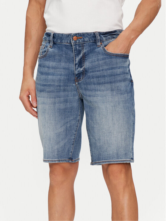 

Джинсовые шорты обычного кроя Armani Exchange, синий