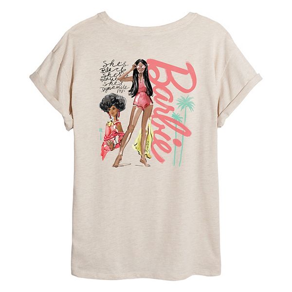 

Футболка Juniors' she's black, she's beautiful, she's dynamite Barbie, Черный, Футболка Juniors' she's black, she's beautiful, she's dynamite Barbie