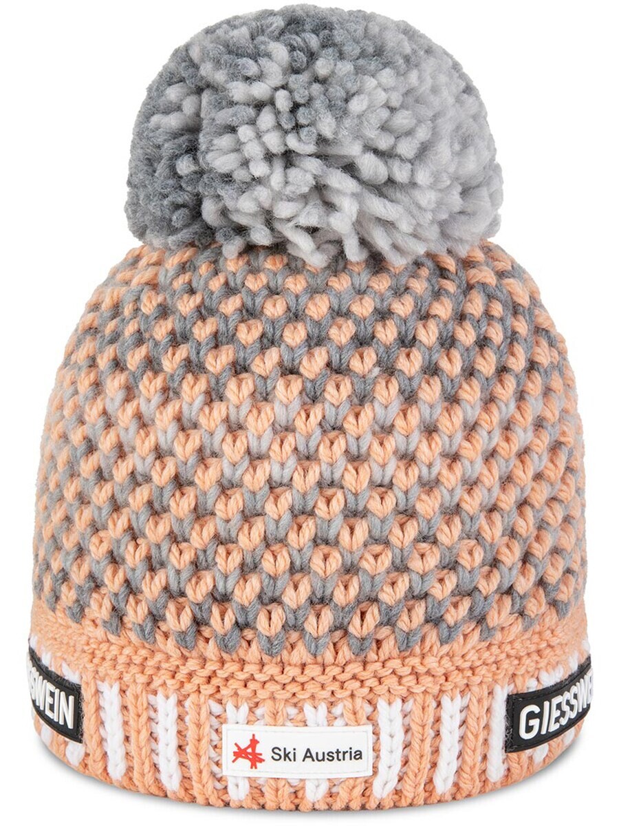 

Шапка GIESSWEIN Beanie Laaxer Stökli, пастельно-оранжевый
