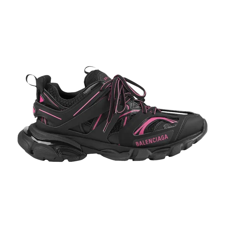 Кроссовки Balenciaga Wmns Track Sneaker Black Neon Pink, черный