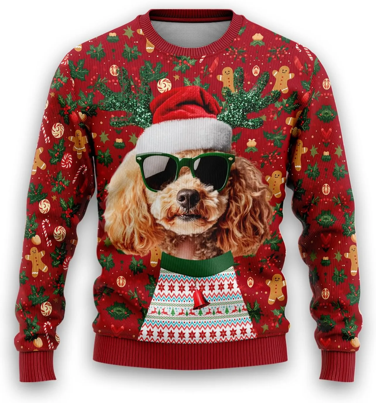 

Свитер Dog Ugly Christmas для женщин и мужчин, праздничный свитер PA93 HANZSPROUT