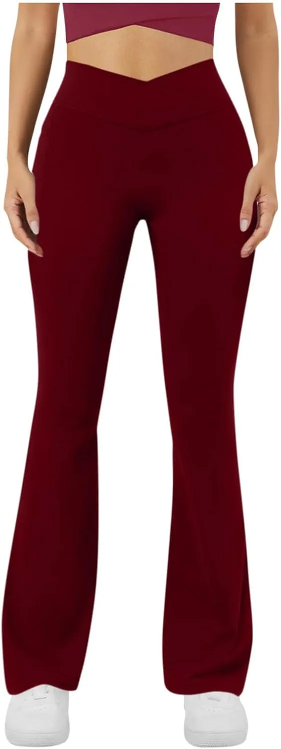 

Женские фларе йога-штаны с высокой талией