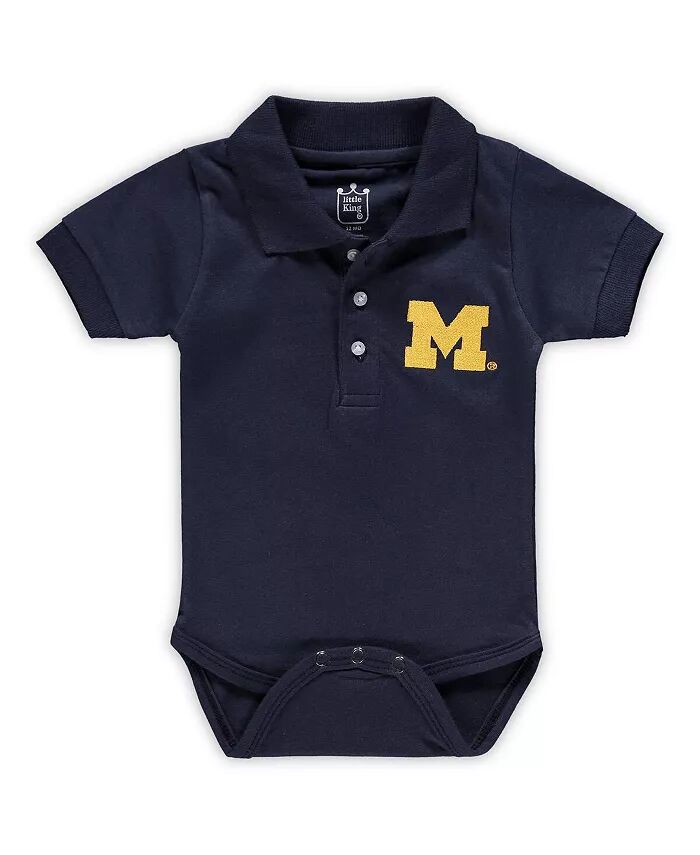 

Боди-поло для мальчиков и девочек в морском стиле Michigan Wolverines Little King Apparel