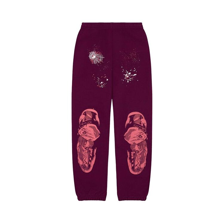 

Спортивные брюки Sp5der Nocturnal Highway Sweatpant Burgundy, красный