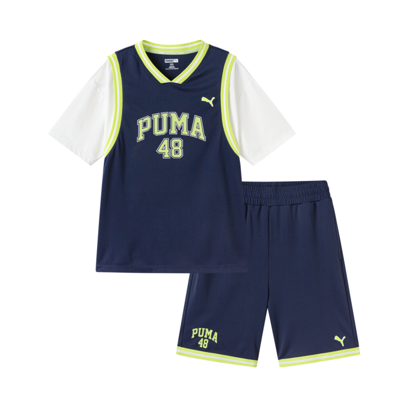 

Повседневный спортивный костюм Performance 2 Piece Set Kids' PUMA, темно-синий