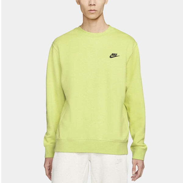 Толстовка Nike Sportswear Logo Embroidered Sports Round Neck Pullover Green, зеленый — фото 3