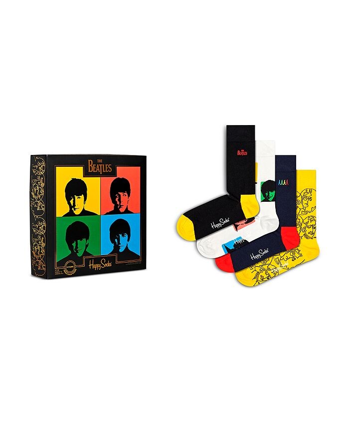 

Happy Socks Подарочный набор носков The Beatles Crew, 4 шт, серый