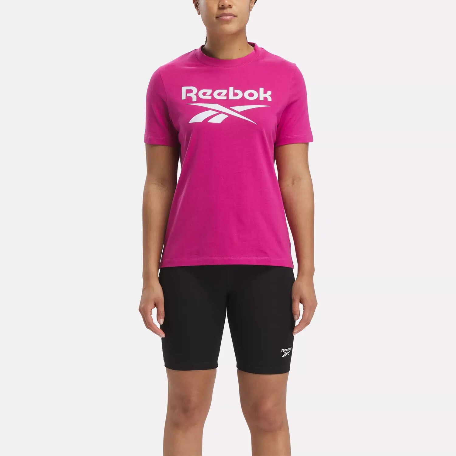 

Футболка Identity с большим логотипом Reebok, розовый