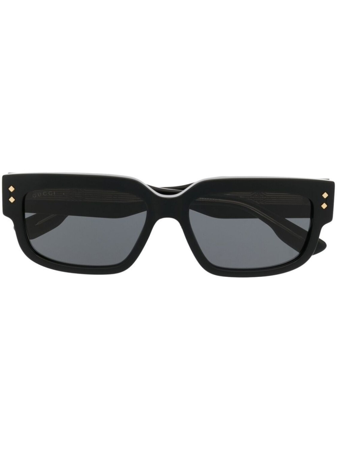 

Gucci Eyewear солнцезащитные очки в прямоугольной оправе, черный