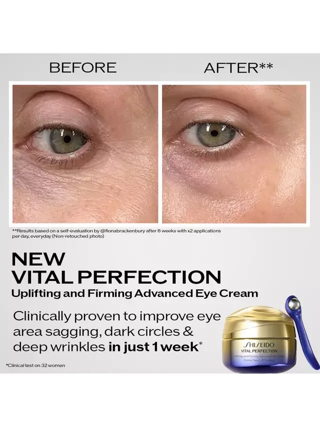 Укрепляющий и подтягивающий крем для глаз Vital Perfection, 15 мл Shiseido — фото 2