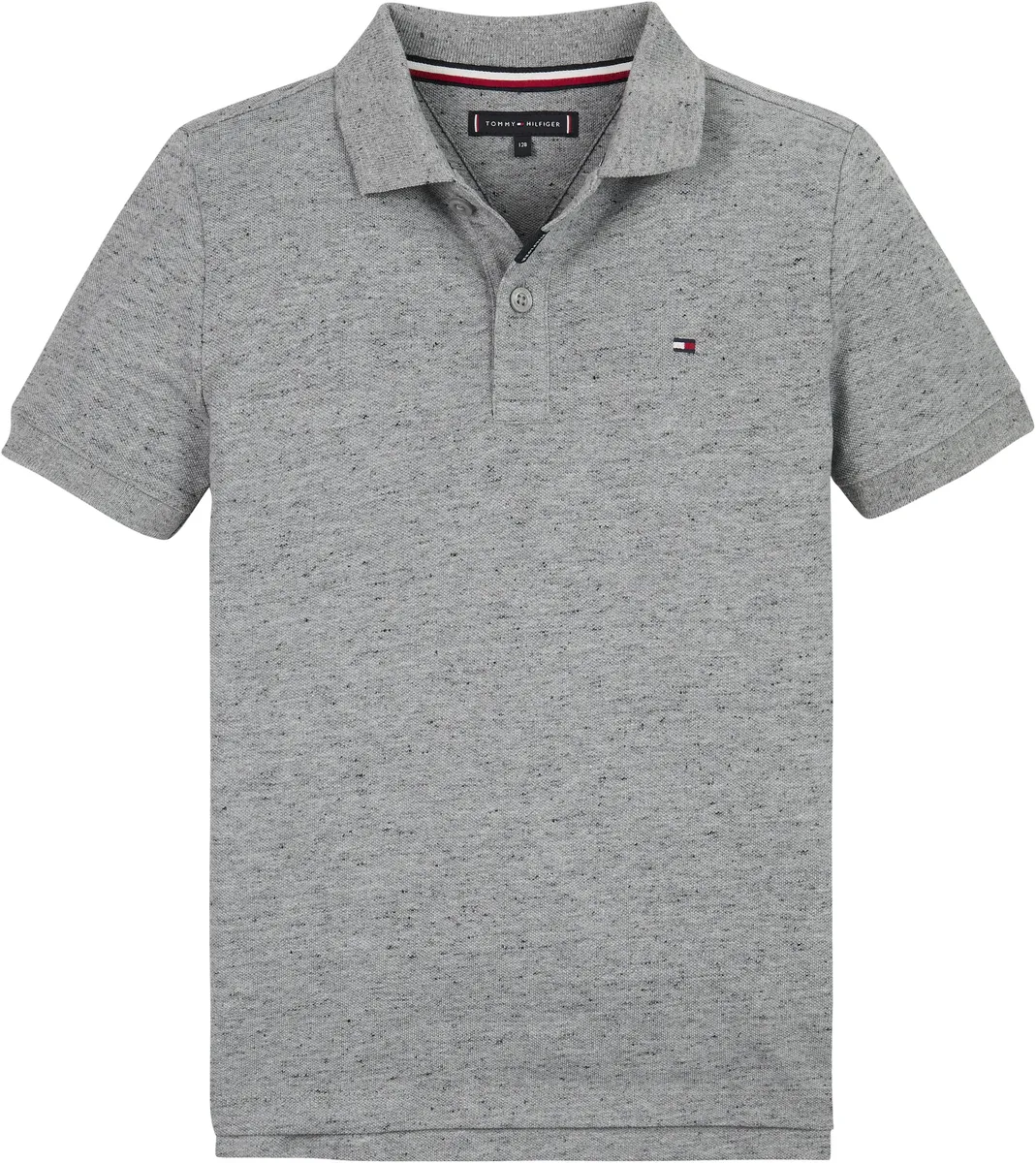 

Рубашка-поло Tommy Hilfiger "MONOTYPE MELANGE REGULAR POLO SS", для детей до 16 лет, с вышивкой логотипа, серый
