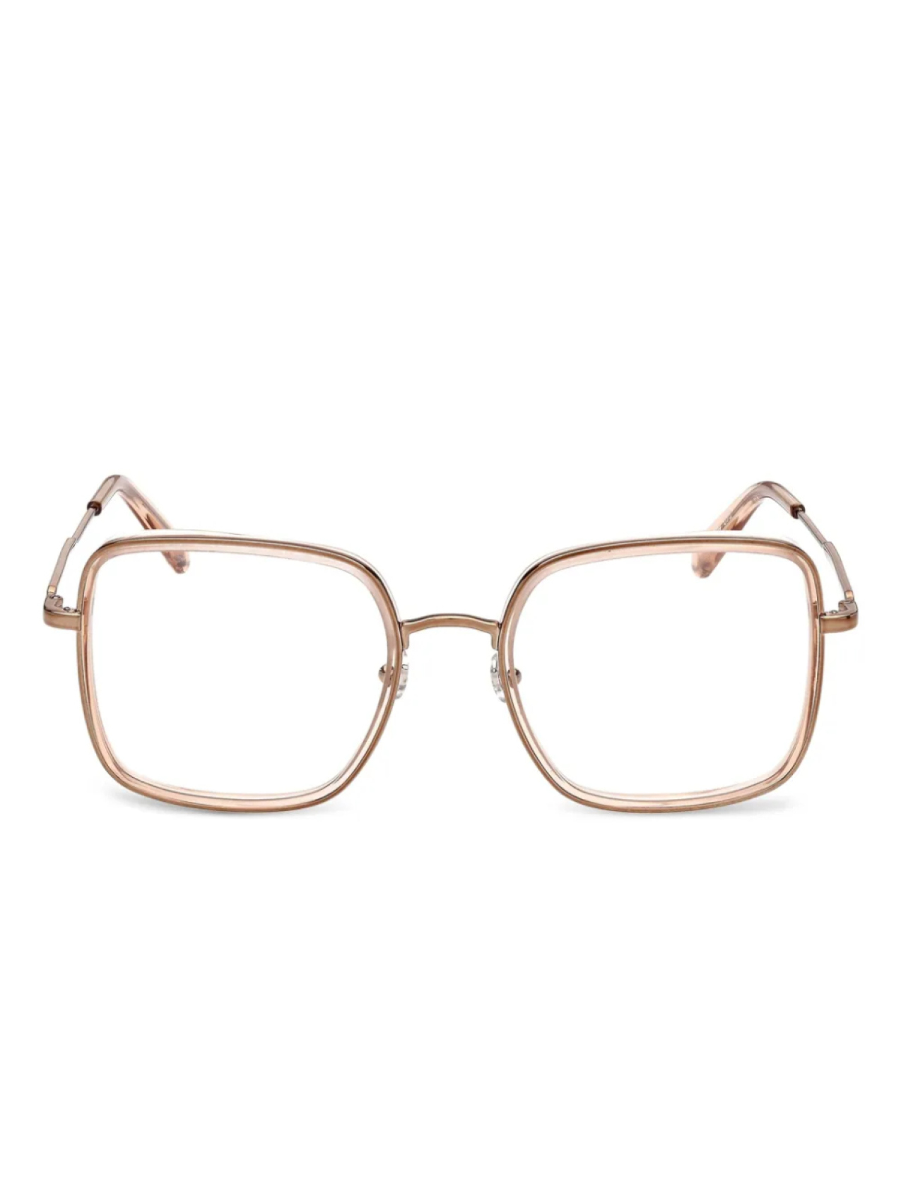 

Очки в квадратной оправе Moncler Eyewear, золотой