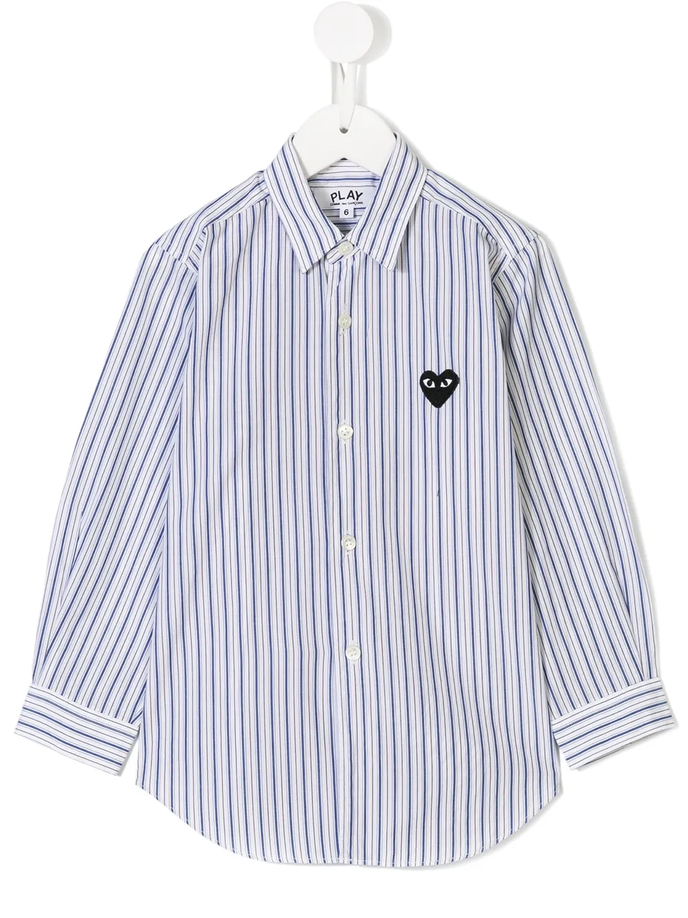 

Рубашка в полоску Comme Des Garçons Play Kids, белый