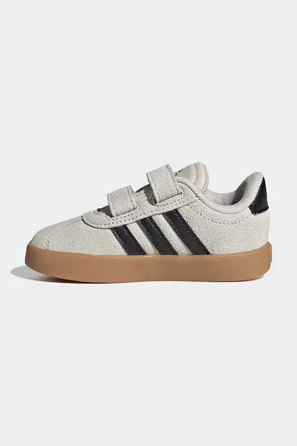 Кроссовки детские VL Court 3.0 Adidas, бежевый — фото 4