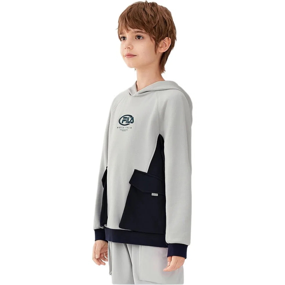 Худи Water Blue Gray Kids' FILA KIDS — фото 4