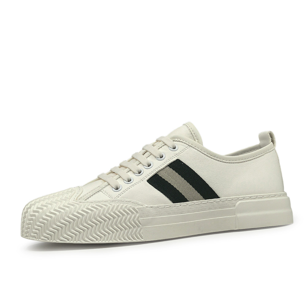 

Devanro Износостойкие дышащие низкие скейтерские кроссовки мужские белые, цвет White