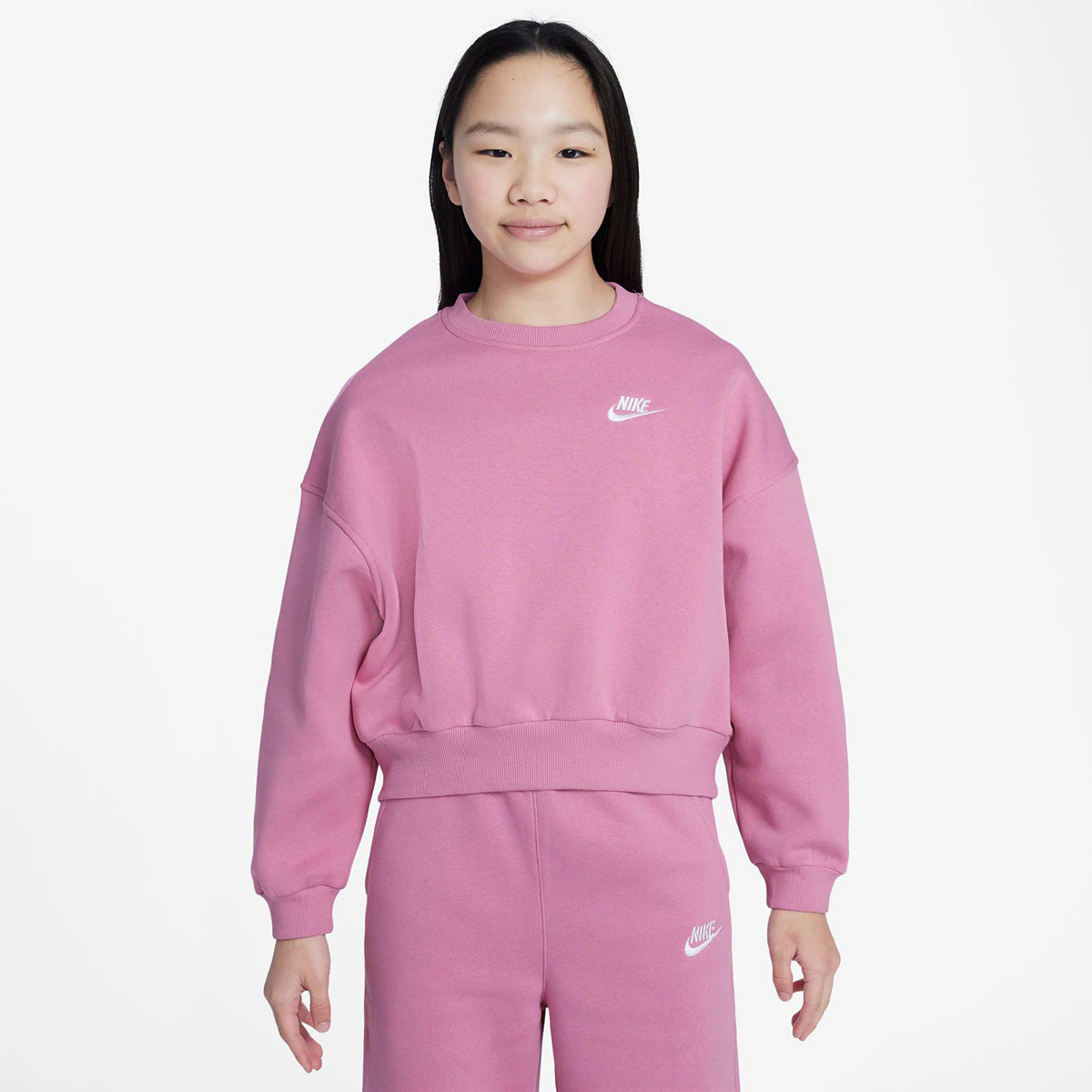 

Женская спортивная одежда Club флисовая футболка Nike, цвет Rosa