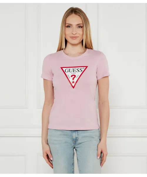 

Футболка Regular fit Guess Jeans, розовый
