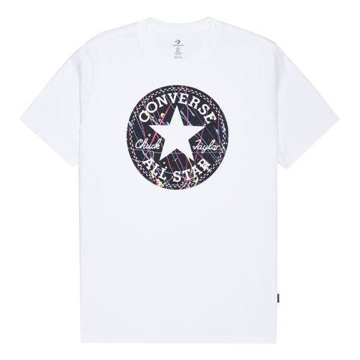 

Футболка splatter paint chuck taylor patch graphic tee 'white' Converse, белый