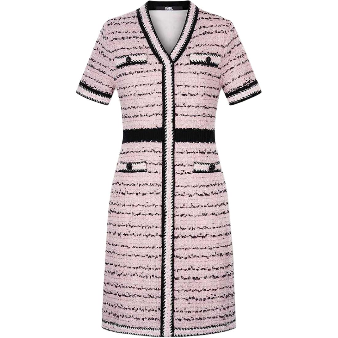 

KARL LAGERFELD / Karl Lagerfeld Jeans Karl Lagerfeld SS25 платье с короткими рукавами женское розовое