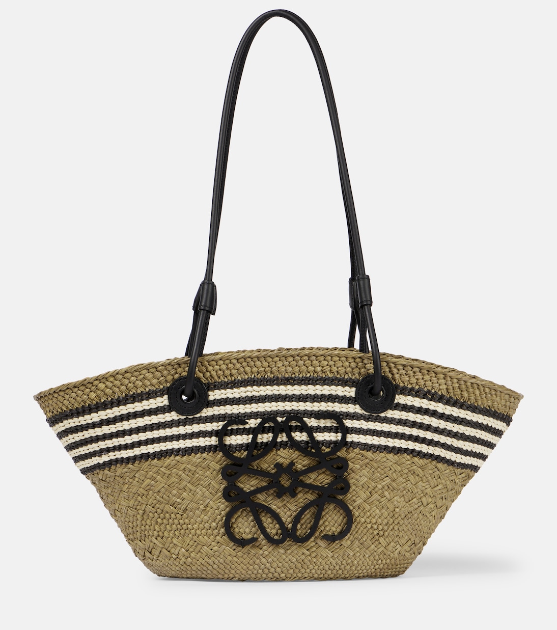 

Сумка-корзинка малая Paula's Ibiza Anagram Loewe, Dark Khaki/Black