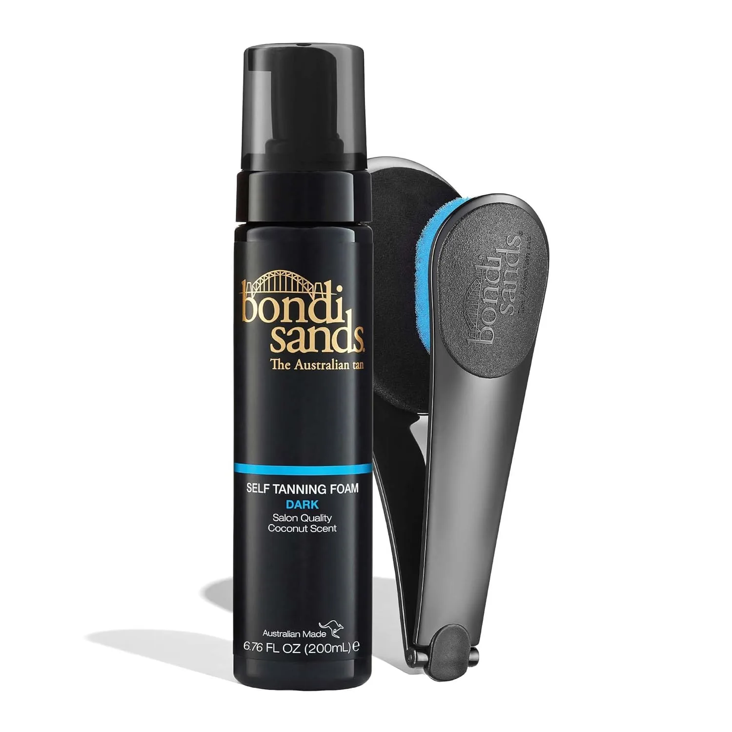 Пена для автозагара Bondi Sands Dark + аппликатор для спины | Включает в себя легкую пену и 1 аппликатор для спины с 3 сменными подушечками