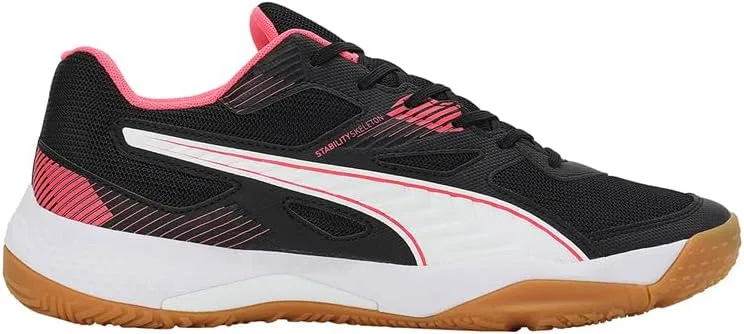Мужские кроссовки Puma Solarflash II для игры в помещении, белый/черный — фото 4