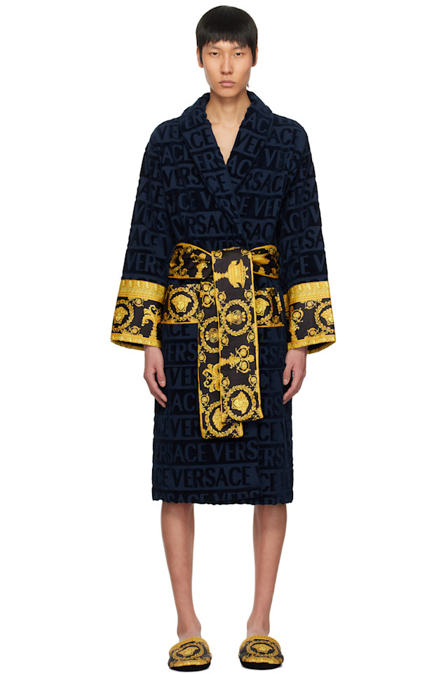 

Банный халат I heart baroque Versace Underwear, синий